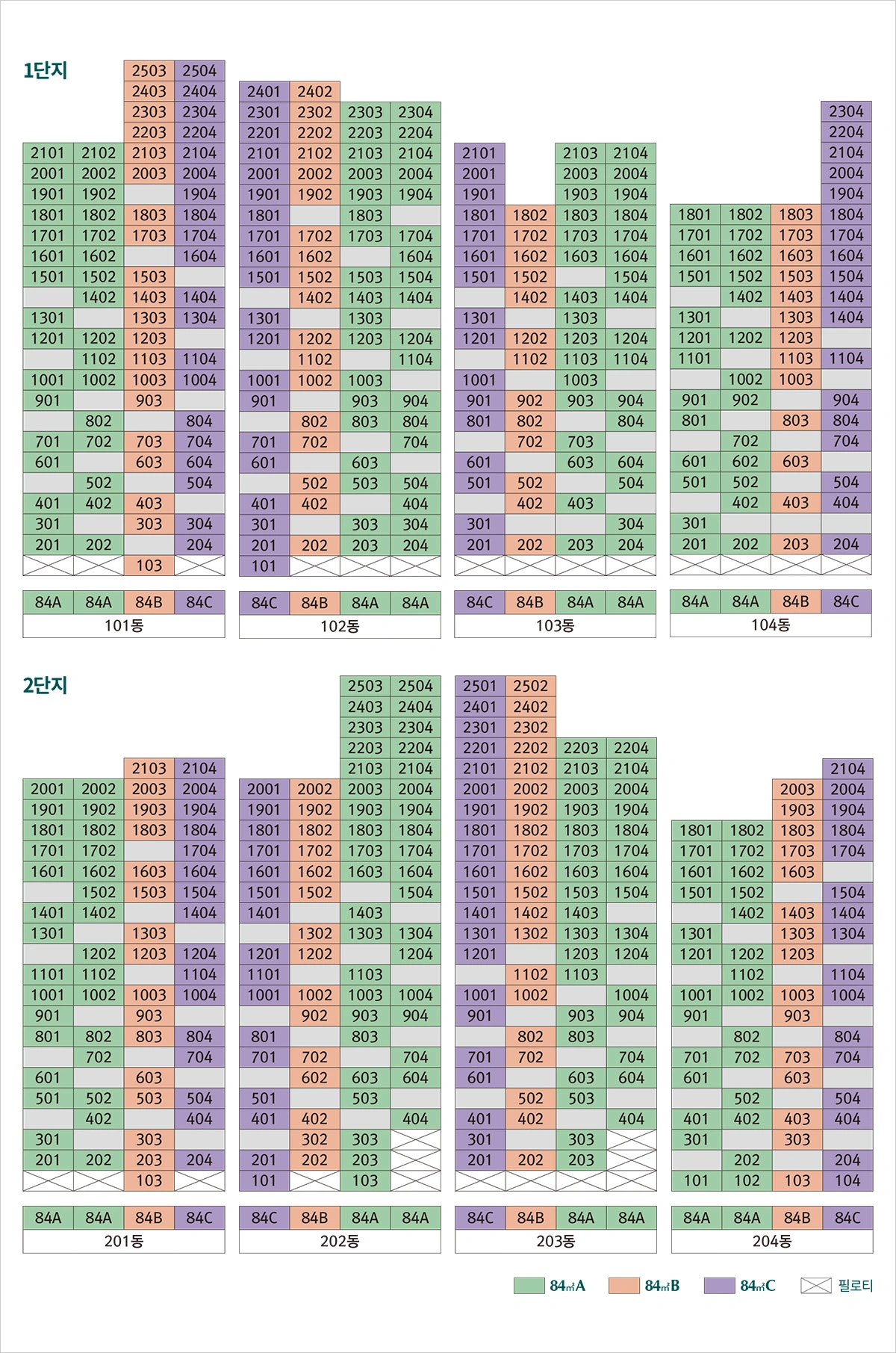 관저 푸르지오 센트럴파크 단지배치도